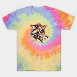 Angry Coyote Watercolor Painting T-Shirt